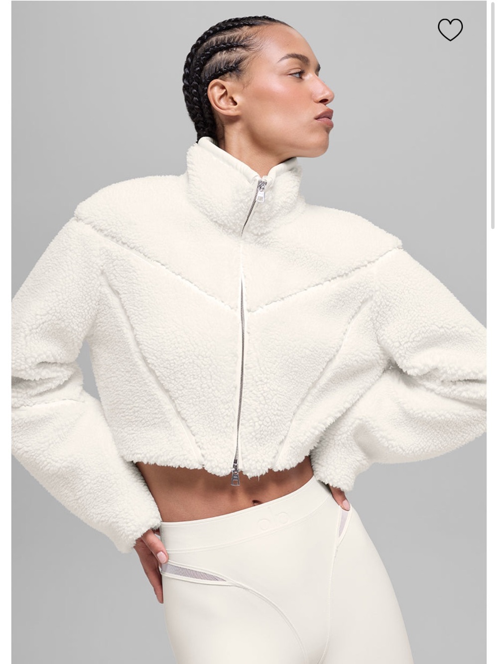 Alo Yoga Sherpa Cropped Slope Side Jacket